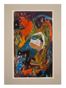 A NORRIS EMBRY, AMERICAN, NEO-EXPRESSIONIST ABSTRACT PAINTING