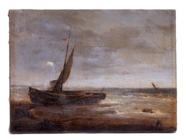 AN ALEXEI BOGOLIUBOV RUSSIAN OIL ON CANVAS PAINTING