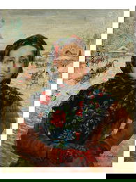 KONSTANTIN AND ALEXEY KOROVIN, RUSSIAN, OIL ON CANVAS PAINTING ATTR