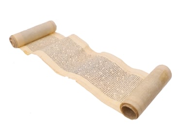 A RARE PERSIAN PRAYER SCROLL, 18/19TH CEN, VERY LONG