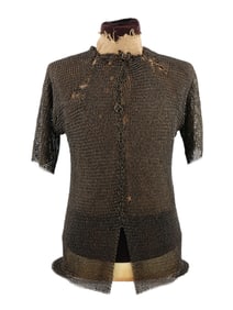 A 16TH CENTURY EUROPEAN CHAIN MAIL SHIRT, PROBABLY ITALIAN