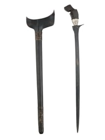 AN INDONESIAN KRIS DAGGER WITH SCABBARD
