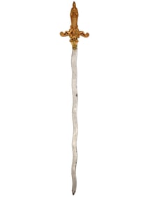 A GILT ITALIAN ARMORIAL SWORD, NOVATI TORINO, 20TH CENTURY