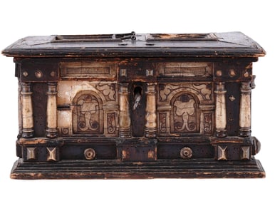 AN ITALIAN CASSETTINA LIDDED CASKET, 16TH TO EARLY 17TH CENTURY