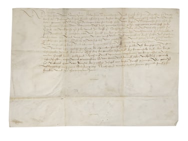 1520 DUTCH LEGAL DOCUMENT ON VELLUM, HANDWRITTEN
