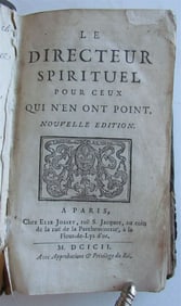 1692 CHRISTIAN DIRECTORY BY FRENCH JANSENIST THEOLOGIAN S.-M. TREUVE ANTIQUE