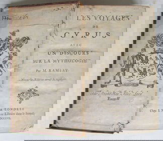 1757 LES VOYAGES DE CYRUS AVEC UN DISCOURS SUR LA MYTHOLOGIE ANTIQUE IN FRENCH