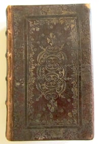 1769 PUBLII OVIDII NASONIS ELEGUAE TRISTIUM JESUIT ANTIQUE DECORATIVE BINDING