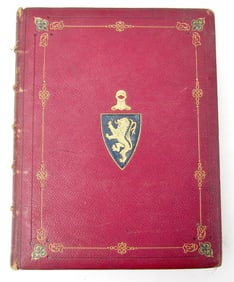 1872 GEMS OF BELGIAN ART BY W. SCOTT ANTIQUE SIGNED FINE BINDING ILLUSTRATED