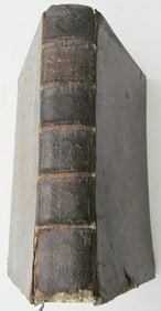 1740 ANTIQUE LEATHER BOUND FOLIO BY FRANCISCO HUNOLT IN GERMAN