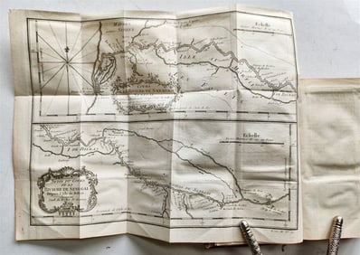 1749 HISTOIRE DES VOYAGES ANTIQUE VOL. 5 ILLUSTRATED SENEGAL AFRICA