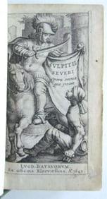 1643 SULPITII SEVERI ANTIQUE ELZEVIR PRESS