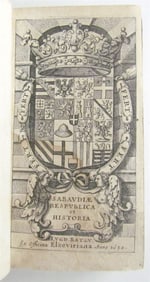 1634 SAVOY SABAUDIAE RESPUBLICA ET HISTORIA ANTIQUE ELZEVIER VELLUM 17TH CENTURY