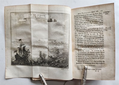 1751 HISTOIRE DES VOYAGES ANTIQUE VOL.33 SIAM THAILAND VIETNAM INDIA ILLUSTRATED