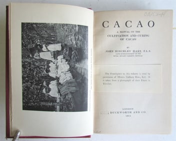 1911 CACAO MANUAL ON THE CULTIVATION AND CURING ILLUSTRATED ANTIQUE