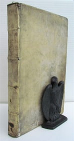 1665 THEOLOGY BY FRANCESCO BORDONI ANTIQUE FOLIO VELLUM BOUND