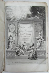 1732 BIBLE BIBLIA NEERLANDICA ANTIQUE OLD & NEW TESTAMENT NETHERLANDS DUTCH