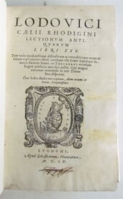 1560 GREEK & ROMAN ANTIQUITIES & MUSIC ANTIQUE LECTIONUM ANTIQUARUM LIBRI XXX