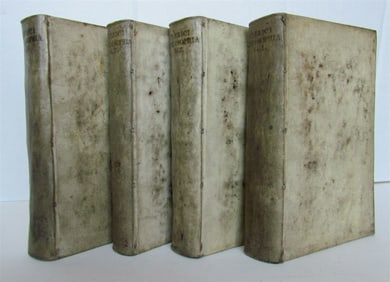 1722 4 VOLS PHYSICA PNEUMATOLOGIA PHILOSOPHIA ORIENTALIS ILLUSTRATED ANTIQUE