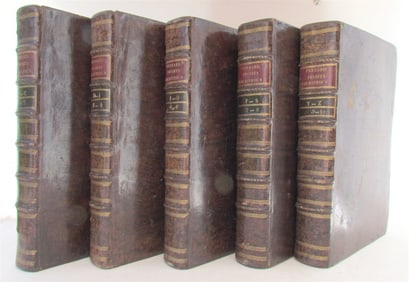 1795 5 FOLIO VOLUMES PROMTA BIBLIOTHECA BY LUCII FERRARIS IN LATIN ANTIQUE