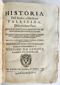 1642 HISTORY OF PALESTINE ANTIQUE HISTORIA DELL'ANTICA E MODERNA PALESTINA