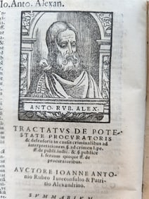 1563 ILLUSTRATED LAW BOOK BY GIOVANNI ZILETTI ANTIQUE VELLUM BINDING 16TH CENT.