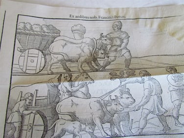 1573 ROMAN & GREEK WEIGHTS & MEASURES ILLUSTRATED ANTIQUE SCARCE