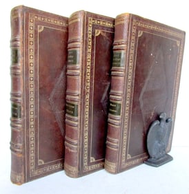 1708 BIBLE IN GERMAN 3 MASSIVE FOLIO VOLUMES MARTIN LUTHER ILLUSTRATED ANTIQUE