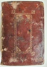 1679 BIBLE IN ENGLISH KING JAMES ANTIQUE ORIGINAL RED MOROCCO BINDING