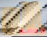 1690 PIGSKIN BOUND 4 FOLIO LAW BOOKS ANTIQUE BY D. D. EMANUELIS GONZALEZ TELLEZ