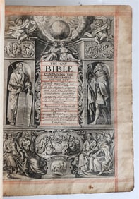 1635 BIBLE IN ENGLISH ANTIQUE