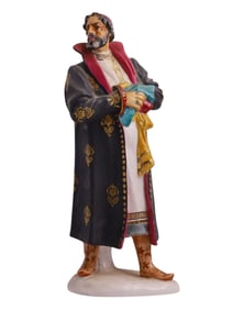 A RUSSIAN (SOVIET) PORCELAIN FIGURE OF FEODOR SHALYAPIN AS BORIS GODUNOV