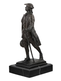A PATINATED BRONZE TITLED THE YOUTHFUL FRANKLIN AFTER R. TAIT MCKENZIE