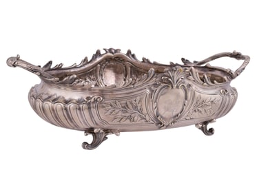 A SILVERED-BRONZE CHRISTOFLE CENTREPIECE FOR 'LE CERCLE NATIONAL DES ARMÉES', FRANCE, C. 1930S
