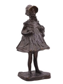 A BRONZE FIGURE OF PRINCESS MARIE ERISTOFF-KASTRIOTI BY PAOLO TROUBETZKOY, RUSSIAN, 1866–1938
