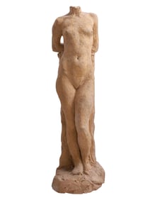 GLEB W. DERUJINSKY, AMERICAN/RUSSIAN, 1888–1975, CLAY SCULPTURE OF VENUS, 1917