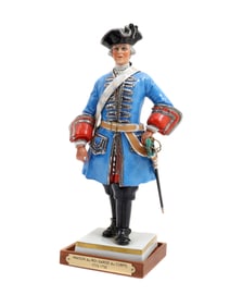 A VAN GERDINGE FRENCH PORCELAIN SOLDIER FIGURINE