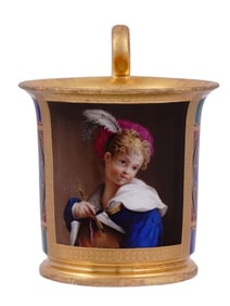 A RUSSIAN IMPERIAL PORCELAIN FACTORY CUP, ST. PETERSBURG, C. 1830
