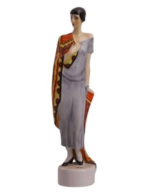 A SOVIET RUSSIAN PORCELAIN FIGURE OF ANNA AKHMATOVA