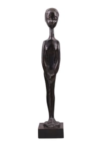 A SEBASTIEN TAMARI (1900-1991) 'FEMME NU', FRENCH MODERNIST BRONZE, C. 1960S, NUMBERED 3/4