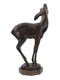 A BERNHARD BUTZKE (1876-1952) JUGENSTIL BRONZE SCULPTURE