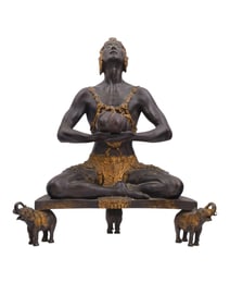 A BRONZE HINDU INCENSE BURNER BY MALVINA HOFFMAN, AMERICAN, 1920