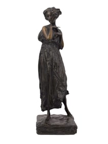 PAUL TROUBETZKOY (RUSSIAN/ITALIAN, 1866–1938) A BRONZE FIGURE OF A DANCER (MADAME PAVLOVA), 1915