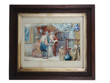 A ROBERTO RAIMONDI, ITALIAN, ORIENTAL WATERCOLOR PAINTING