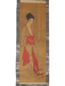 A JAPANESE SCROLL BY WATANABE NANGAKU (1767 -1813)