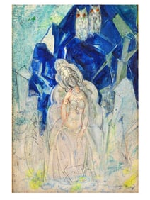 AN OIL ON BOARD PAINTING BY BORIS ANISFELD, CA. 1930