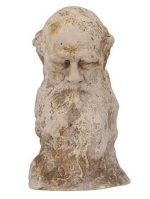 NAOUM ARONSON (RUSSIAN/FRENCH, 1872–1943), A PLASTER HEAD OF LEO TOLSTOY, C. 1905–1908