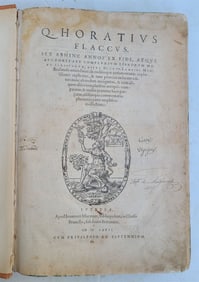 1567 HORACE POETRY ANTIQUE FOLIO IN LATIN 16TH CENTURY