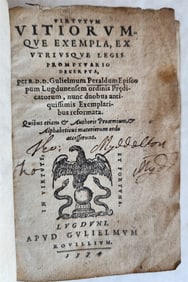 1574 BIBLE OF POOR NICOLAS DE HANAPPES ANTIQUE VIRTUTUM VITIORUM BIBLIA PAUPERUM