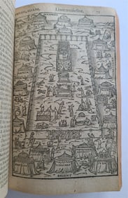 1599 HISTOIRE DE FL. IOSEPHE SACRIFICATEUR ANTIQUE ILLUSTRATED JUDAICA 16TH CENT